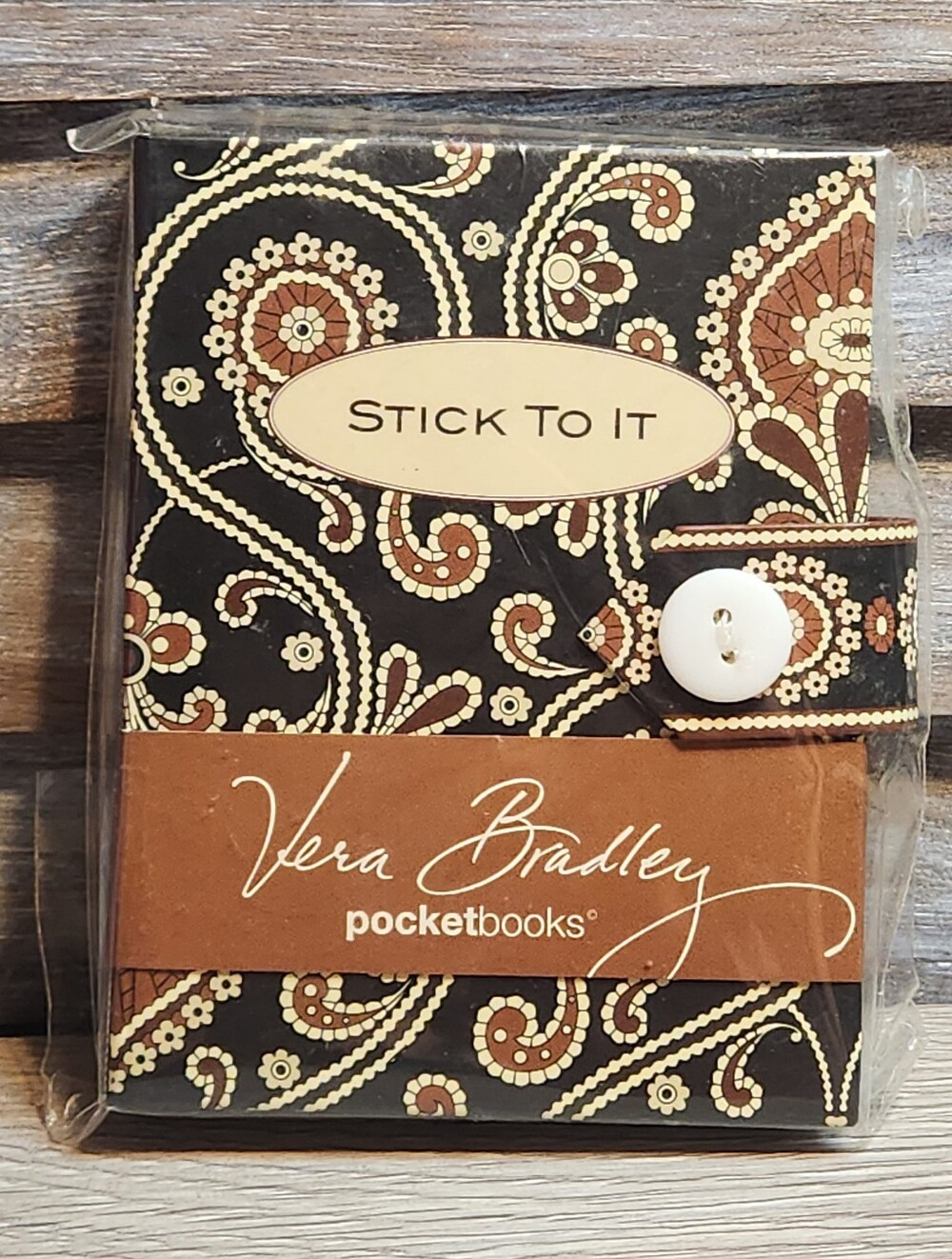 Vera Bradley Stick to It Notes retired Caffe Latte Print New 3 Sizes